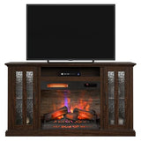 duraflame® Electric Fireplace TV Stand, Farmhouse Media Mantel with Storage, Stromburg Oak Duraflame