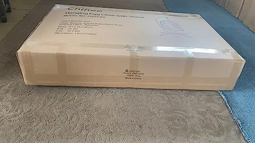 Chihee Egg Chair with Ultra Strong Stand and Cushion Foldable Wicker Rattan Hanging Chair Swing Chair Indoor Outdoor Patio Lounging Chair Hammock Chair 330 lbs Capacity Balcony Porch Bedroom Garden Chihee