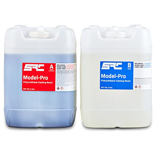 Model-Pro Polyurethane Casting Resin Liquid Plastic for Making Models and Crafts - 10 Gallon Kit SPRESIN