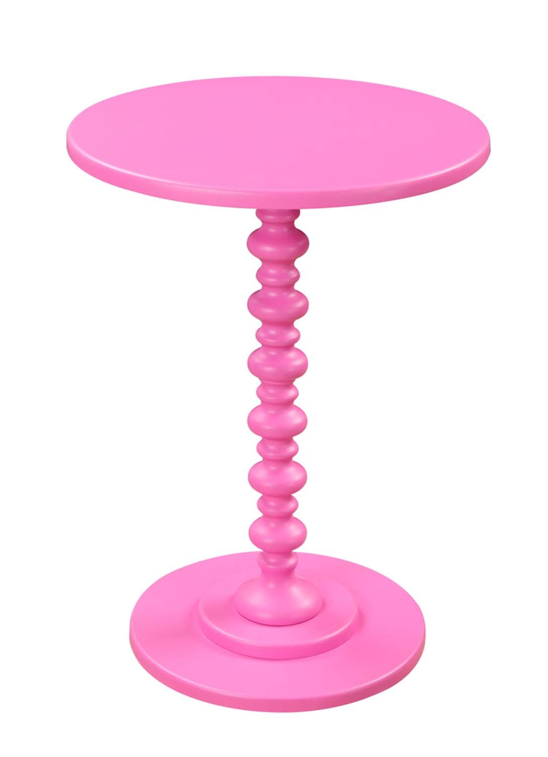 Convenience Concepts Palm Beach Spindle Table, Pink Convenience Concepts