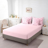 Erosebridal Pink Bowknot Kids Bedding Sets Queen Size, Dreamy Princess Style Comforter Set Cartoon Bow Tie Kawaii Sheet Set with Comforter for Girls Boys Children Women, Cartoon Bow Knot Bed in A Bag Erosebridal