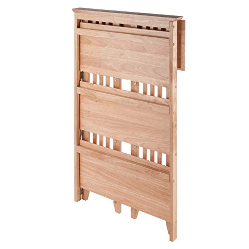 Winsome Wood Mission-Style Natural Beechwood 4-Tier Folding Shelf - WoodArtSupply