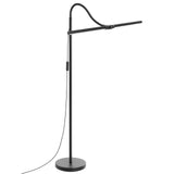 LED Floor Lamp, 15W/1800LM Bright Reading Floor Lamp for Office with Double Head, Adjustable Gooseneck Dimmable Modern Standing Light for Lash Extension Craft, Eye Caring Floor Lamps for Living Room Seaside village