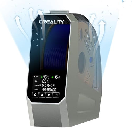 Creality Space PI Filament Dryer Box,One-Key Set for 12 3D Printer Filament Dehydrator with 48h Timer,45℃-70℃,360° PTC Heating Dry Box,Drying Faster Smarter Drier for 1.75/2.85mm PLA/ABS/TPU ENOMAKER