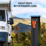 Tera Extension Cord 50 Amp RV & EV 3 FT: NEMA 14-50P to 14-50R 4 Prong 250V Heavy Duty with Grip Handle Cord Organizer 6/3+8/1 Gauge STW RV Power Cord for Tesla J1772 Tera