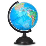 KISEER 8 Inch World Globe with Stand Rotating Earth Spinning Globe for Kids Geography Classroom Education or Decorations (Blue) KISEER