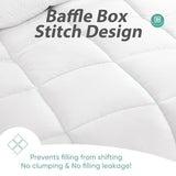 Minoroty Twin Comforter Duvet Insert - All Season Down Alternative Quilted Bed Comforters Twin Size with Corner Tabs - Machine Washable - White Minoroty