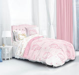 Jay Franco Hello Kitty Queen Comforter Set - 7 Piece Bedding Includes Sheet Set & Pillow Covers - Super Soft Pink Bedding Jay Franco