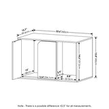 Furinno Peli Litter Box Enclosure, Small, Columbia Walnut Furinno