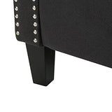 Christopher Knight Home Izidro Traditional Fabric Recliner, Dark Charcoal / Dark Brown Christopher Knight Home