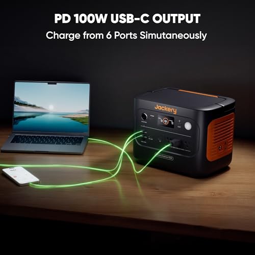 Jackery Explorer 1000 v2 Portable Power Station(2024 New),1070Wh LiFePO4 Battery,1500W AC/100W USB-C Output, 1 Hr Fast Charge, Solar Generator for Outdoor Camping,Off-grid Living,RV,Emergency Jackery