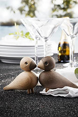 Kay Bojesen Lovely 1 Pair of Figurines 9 cm Song Birds Decoration Wooden, Brown Kay Bojesen