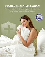FAUNNA 100% Cotton Duvet Cover, Hypoallergenic Bed Bug Proof White Minimalist Comforter Cover Zipper,Featuring Antimicrobial Product Protection for Enhanced Freshness Breathable Duvet Protector(Full) FAUNNA