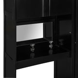 Merax Murphy Bed with Desk, Vanity and Cabinets, Queen Size, Espresso Merax