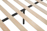 Ball & Cast L-Shaped Triple Bunk Bed, Space Saving Corner Metal Bed Frame with Squeak-Free Wood Slats,3 Twin Bunk Beds w/Full-Length Guardrails & Ladder,No Box Spring Needed,for Kids/Teens,Black Ball & Cast