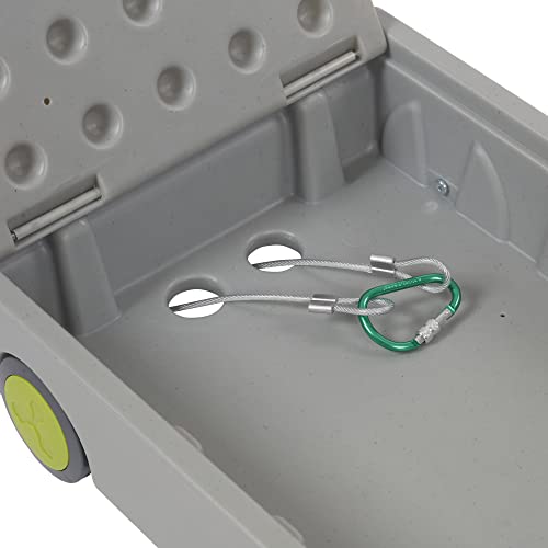 ECR4Kids Lock and Roll Personal Safe, Travel Lockbox, Grey ECR4Kids
