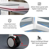 Folding Conference Table On Wheels Conference Room Table Flip Top Mobile Office Training Room Table Meeting Room Table Foldable Meeting Tables Rolling Meeting Table With Silent Wheels(6pack120*60*75) czxhaery