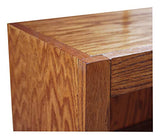 36" Triple Wide Wood Bookcase with 9 Shelves in Dry Oak Finish - Adjustable & Fixed Storage by Concepts In Wood Concepts In Wood