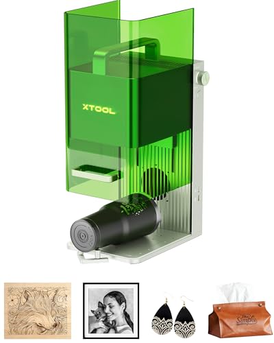 xTool F1 Lite Laser Engraver, 4000mm/s Lightning Speed Portable Laser Engraving Machine, Ultra HD Engraver for Wood, Leather, Acrylic, Glass, and More xTool