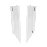 Swinging Doors Cafe Doors, Cafe Saloon Doors, Interior Wood Door Swing Door with Metal Hinges, Bar Saloon Swinging Doors for Kitchen Stairs Bedroom Entrance Partition (White A, 31.9x41.93in) Pinelicorn