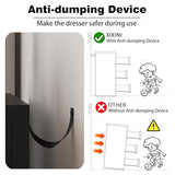 Xixini Dresser with 6 Drawers, Double Dresser for Bedroom, Black Farmhouse Chest of Drawers, Wide Wood Storage Dresser Organizer, Rustic TV Stand with Metal Handle for Hallway, Living Room, Entryway Xixini