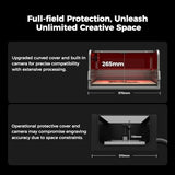 Creality Laser Engraver Falcon2 Pro 40W, Desktop Diode Laser Cutter and Engraver Machine with Enclosure,Smart Camera,Air Assist,Engraving Machine for Wood Acrylic Leather Stone(Laser 40W) Creality
