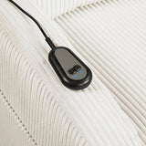 Lexicon Power Lift Recliner Chair for Elderly with Remote Control, Gentle Lift Motion, Side Pocket Armrest, Corduroy Upholstered Electric Recliner for Living Room/Bedroom, Easy Assembly, Beige Lexicon