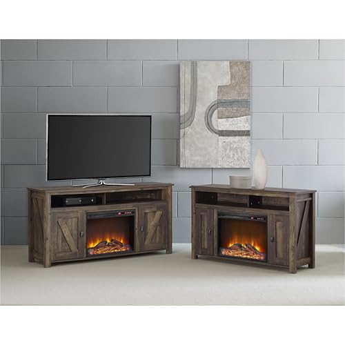 Ameriwood Home Farmington Electric Fireplace Console for TVs up to 60", Rustic