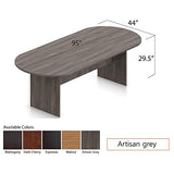 GOF 6FT, 8FT, 10FT Racetrack Conference Table Set (G11776) (Artisan Grey, 8ft Table) GOF