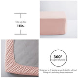 Anluoer Twin Comforter Set 5 Piece, Pink Bed in a Bag with Sheets, All Season Ruffle Shabby Chic Bedding Sets with 1 Comforter, 1 Pillow Sham, 1 Pillowcase, 1 Fitted Sheet Anluoer