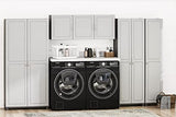 SystemBuild Evolution Kendall 36" Utility Storage Cabinet, Graphite Gray/Light Gray SystemBuild