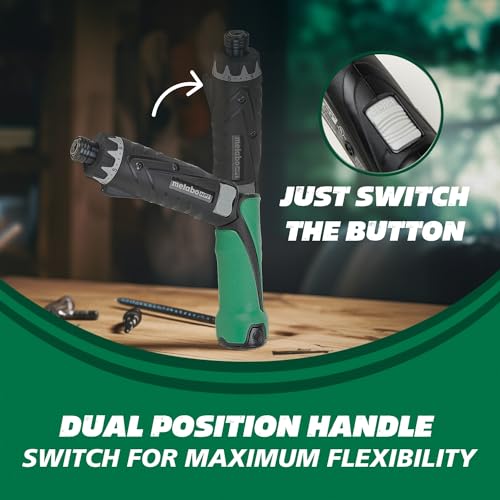 Metabo HPT Cordless Screwdriver Set, 3.6V, Precision Screwdriver Set with Case, 2 Lithium-Ion Batteries, Charger and Bit, 21 Clutch, Electric Screwdriver with LED light, Torque Screwdriver, DB3DL2 Metabo HPT