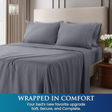 Utopia Bedding Full Size 4 Piece Sheet Set - Brushed Microfiber - Soft Bed Sheets for Full Size Bed - Includes 1 Fitted, 1 Flat, & 2 Pillow Cases - Deep Pocket (Grey) Utopia Bedding