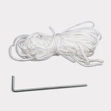 10'X30' White Party Tent, Large Outdoor Canopy Gazebo with 8 Removable Sidewalls for Weddings, Backyard Events & Commercial Use, Black PeakPursuit