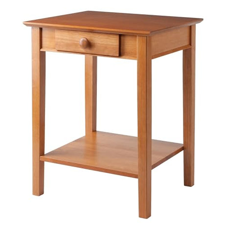 Winsome Studio Beech Wood End/Printer Table, Honey (99323) Winsome