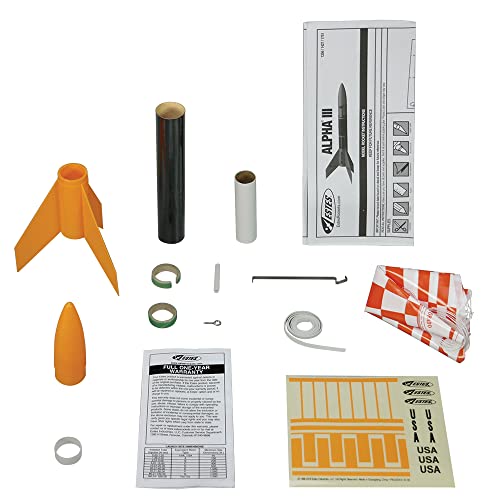 Estes Alpha III,Orange, Black Estes