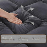 Japanese Floor Mattress Foldable & Portable Roll Up Futon Mattress 3" Grey Tatami Mat for Adult and Kids，Shredded Memory Foam Filled with Straps Sleeping Pad Suitable for Camping，39"x 80" Twin Size SHOUREN