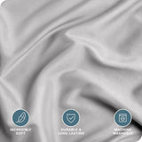 Bare Home Bedding Duvet Cover King Size - Premium 1800 Super Soft Collection - Lightweight, Cooling - Soft Breathable Bedding Duvet Cover (King, Light Grey) Bare Home