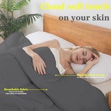 BedTreat Down Alternative Full Duvet Insert with Corner Tabs, All Season Quilted Bed Comforter Box-Stitched Full Comforter Grey, Machine Washable Microfiber Bedding BedTreat