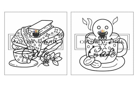 Cozy Christmas: Cute and Cozy Coloring Book for Adults & Teens Featuring Easy and Bold Christmas Designs WoodArtSupply