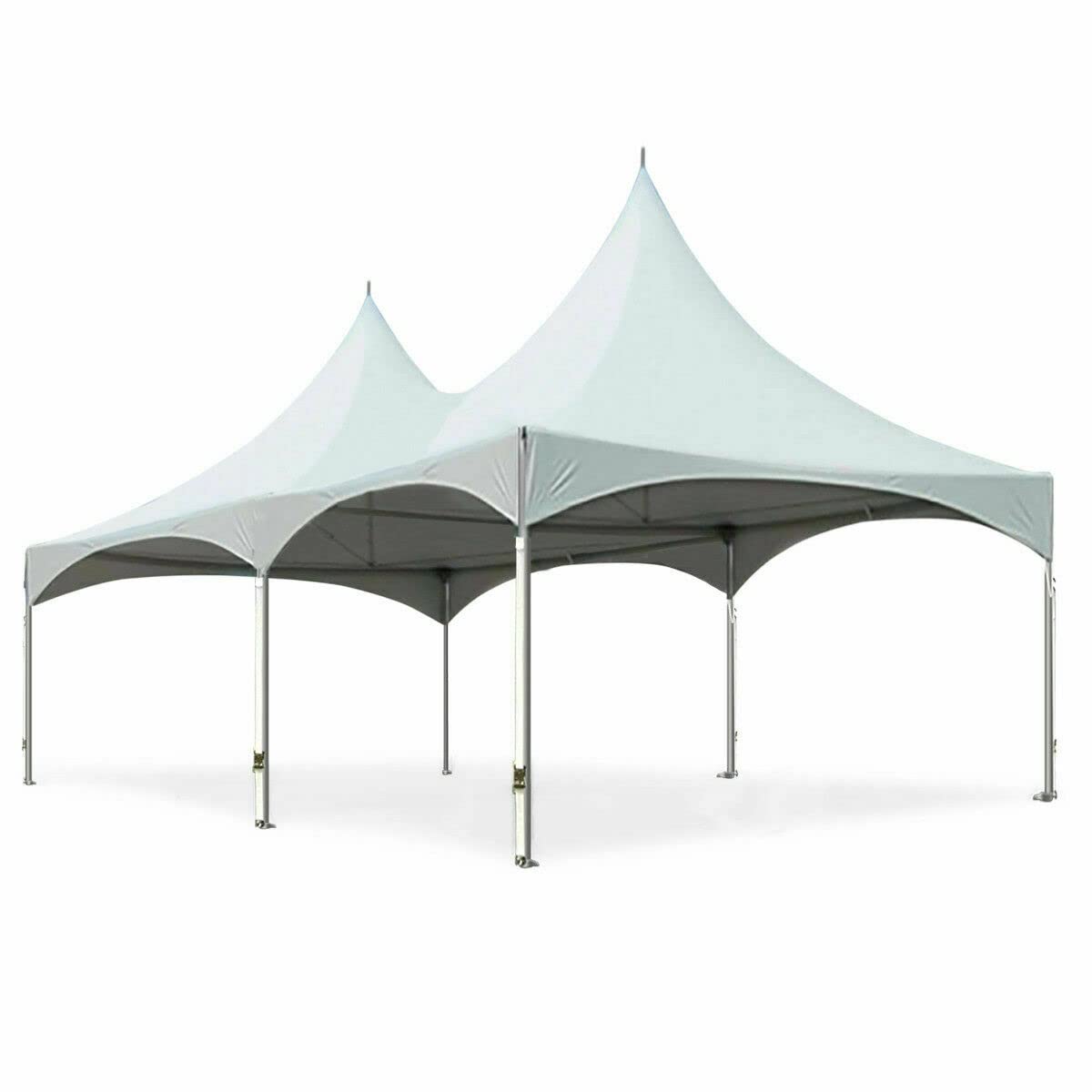 TENTANDTABLE 20-Foot by 40-Foot White High Peak Frame Style Party Tent for Weddings, Graduations, and Events TentandTable