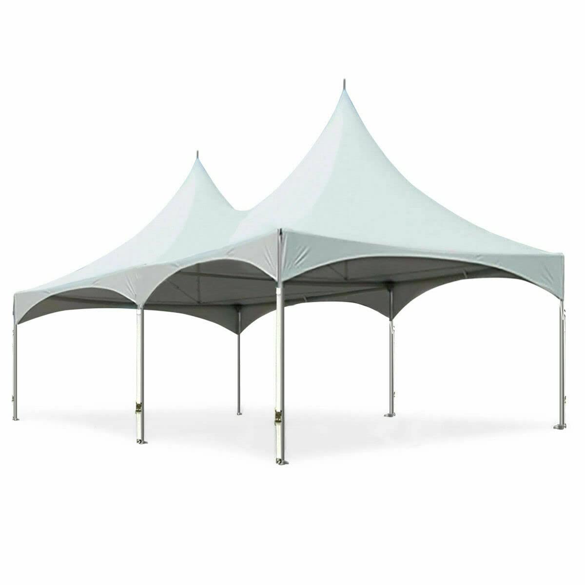 TENTANDTABLE 20-Foot by 40-Foot White High Peak Frame Style Party Tent for Weddings, Graduations, and Events - WoodArtSupply