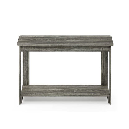 Furinno Beginning TV Stand, French Oak Grey, 15.59 x 35.04 x 21.65 inches - WoodArtSupply