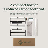 ZINUS Aidan Sling Accent Chair, Metal Framed Armchair with Shredded Foam Cushioning, Black ZINUS