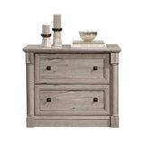 Sauder Palladia 2 Drawer File Cabinet, Lateral Filing Cabinets for Home Office, Hanging File Folders Organizer, Interlocking Drawers, in Split Oak Finish Sauder