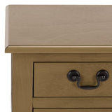 SAFAVIEH Home Collection – Athena Desert Brown 3-Drawer Console Table, Traditional Spindle-Leg Entryway & Living Room Accent (CNS5703F) SAFAVIEH
