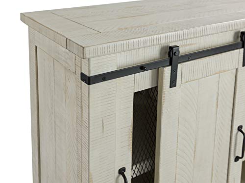 Martin Svensson Home Aspen 65" Solid Wood TV Stand, All Antique White Martin Svensson Home