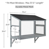 beeNbkks Cat Catio, Window Box Enclosure for Indoor Cats, Wooden Window Perch House, Expandable for Multi Kittens, Secure Comfortable Outdoor Haven for Pets, All Weather Use, Nature Friendly Design beeNbkks