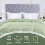 Utopia Bedding Comforters Twin Size, All Season Duvet Insert, Down Alternative Box Stitched Bed Comforter with Corner Tabs, Machine Washable (Sage Green) Utopia Bedding
