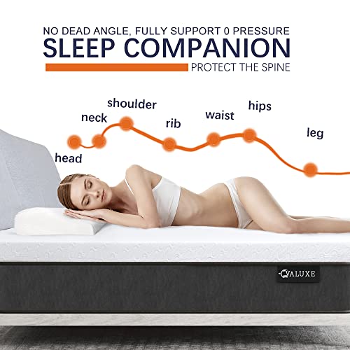 3 Inch Gel Memory Foam Mattress Topper King Size High Density Cooling Pad Pressure Relief Bed Topper (with Removable & Bamboo Cover) VALUXE